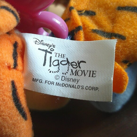 Disney The Tigger Movie McDonald’s Plush Keychain Lot Vintage - Winnie the Pooh - Picture 5 of 9